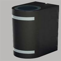 ÇİFT YÖNLÜ IŞIK SÜZMELİ OVAL 2XGU10 ARMATÜR SİYAH 1